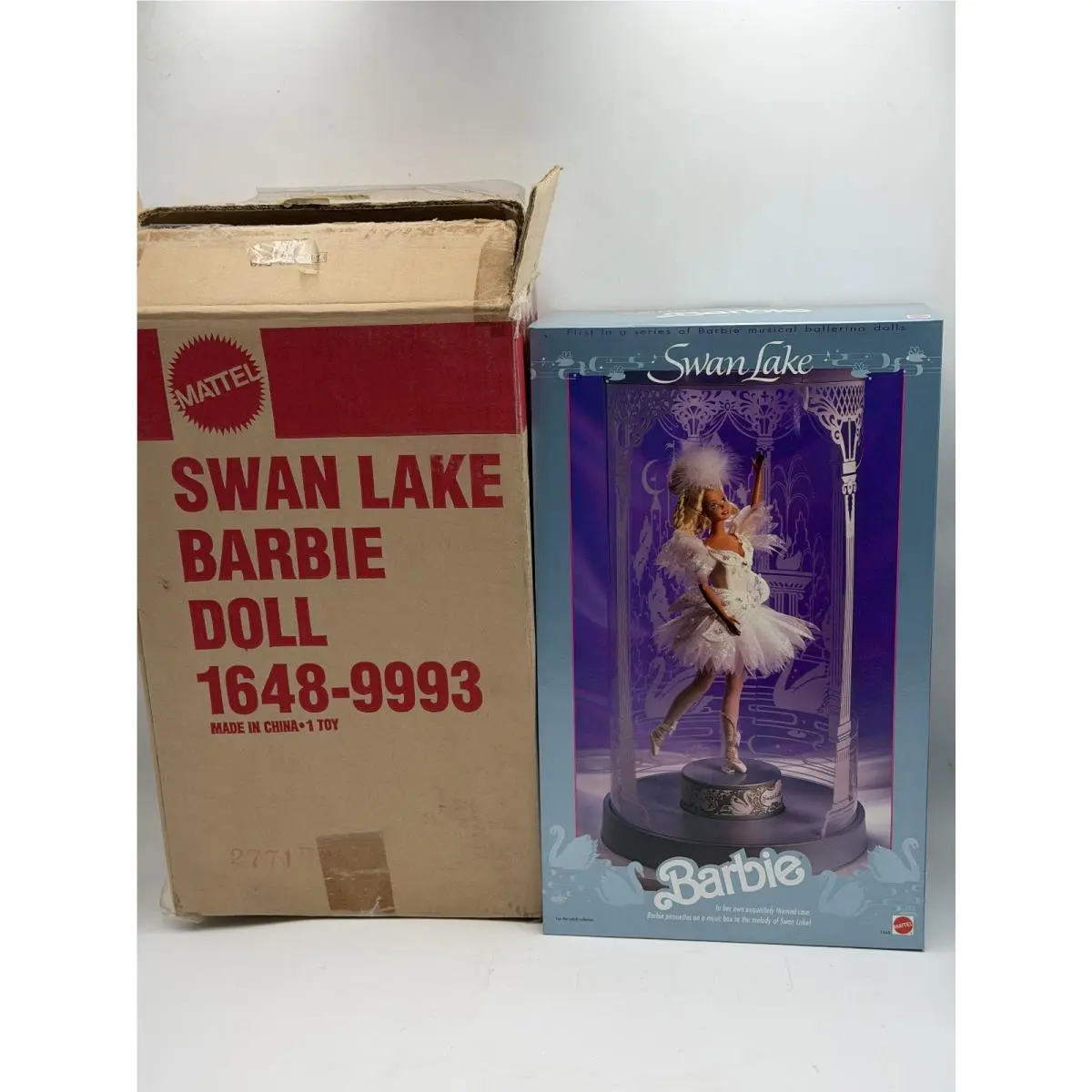 Swan Lake Barbie Musical Ballerina Doll Mattel 1648 Vintage 1991