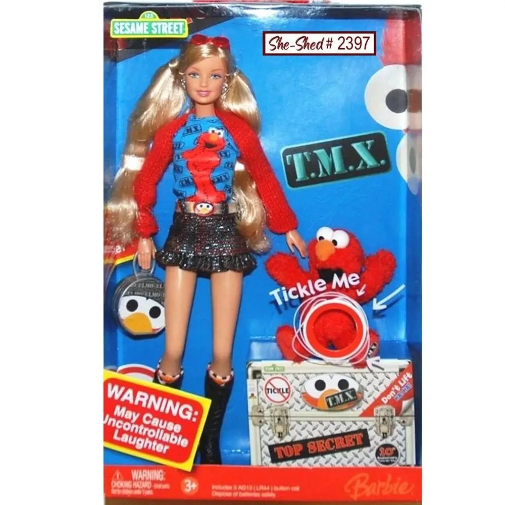 Sesame Street 2006 Barbie Loves Tickle Me Elmo T.m.x. K5499 by Mattel Nrfb