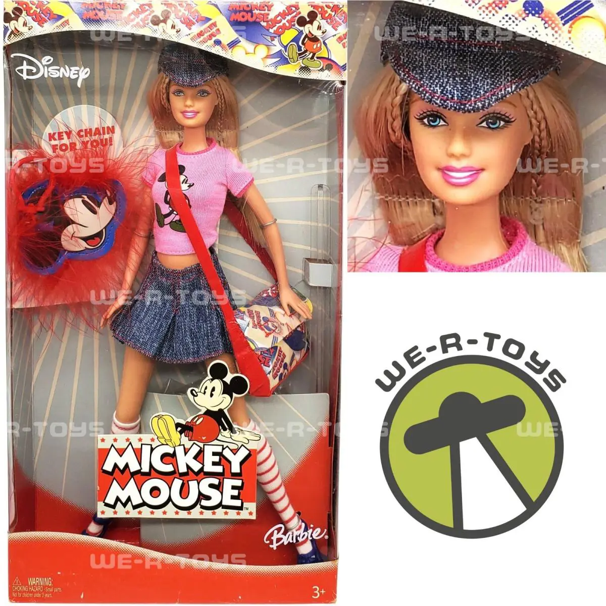 Barbie Loves Mickey Mouse Barbie Doll Pop Culture Collection 2004 Mattel H6468