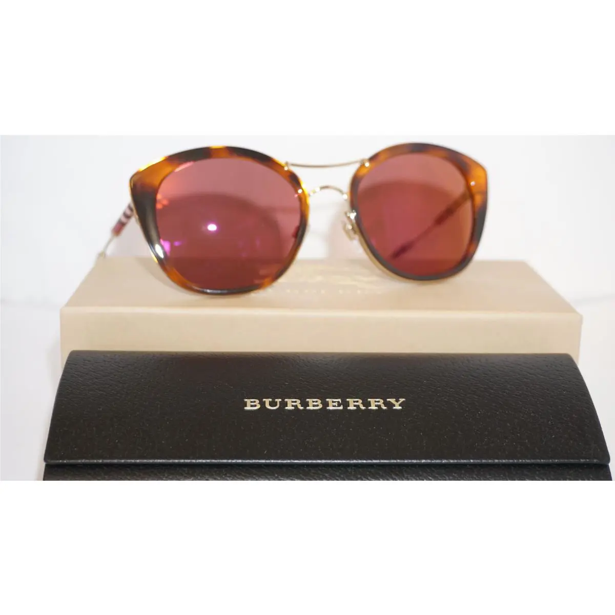 Burberry Sunglasses Havana Gold Pink BE4251Q 3316D0 53 20 140