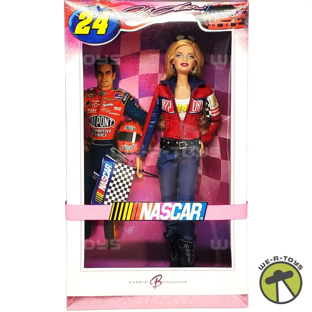 Jeff Gordon 24 Nascar Barbie Doll Pink Label 2006 Mattel K7905