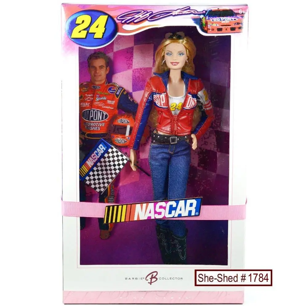2007 Jeff Gordon Nascar Barbie Doll K7905 by Mattel Barbie Nrfb Vgc