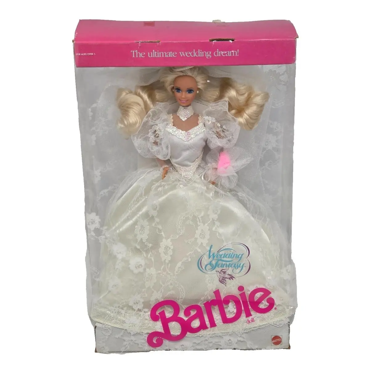 Vintage 1989 Mattel Wedding Fantasy Barbie Doll 2125 Blonde Bride