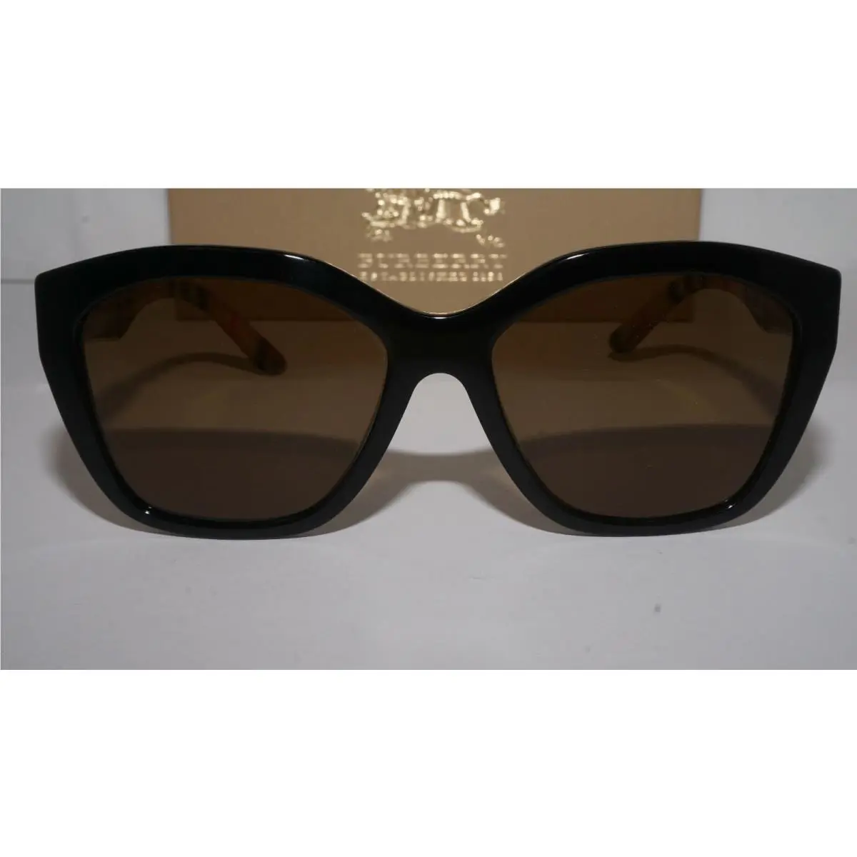 Burberry Sunglasses Black Multicolor Brown BE4261F 375783 57 140