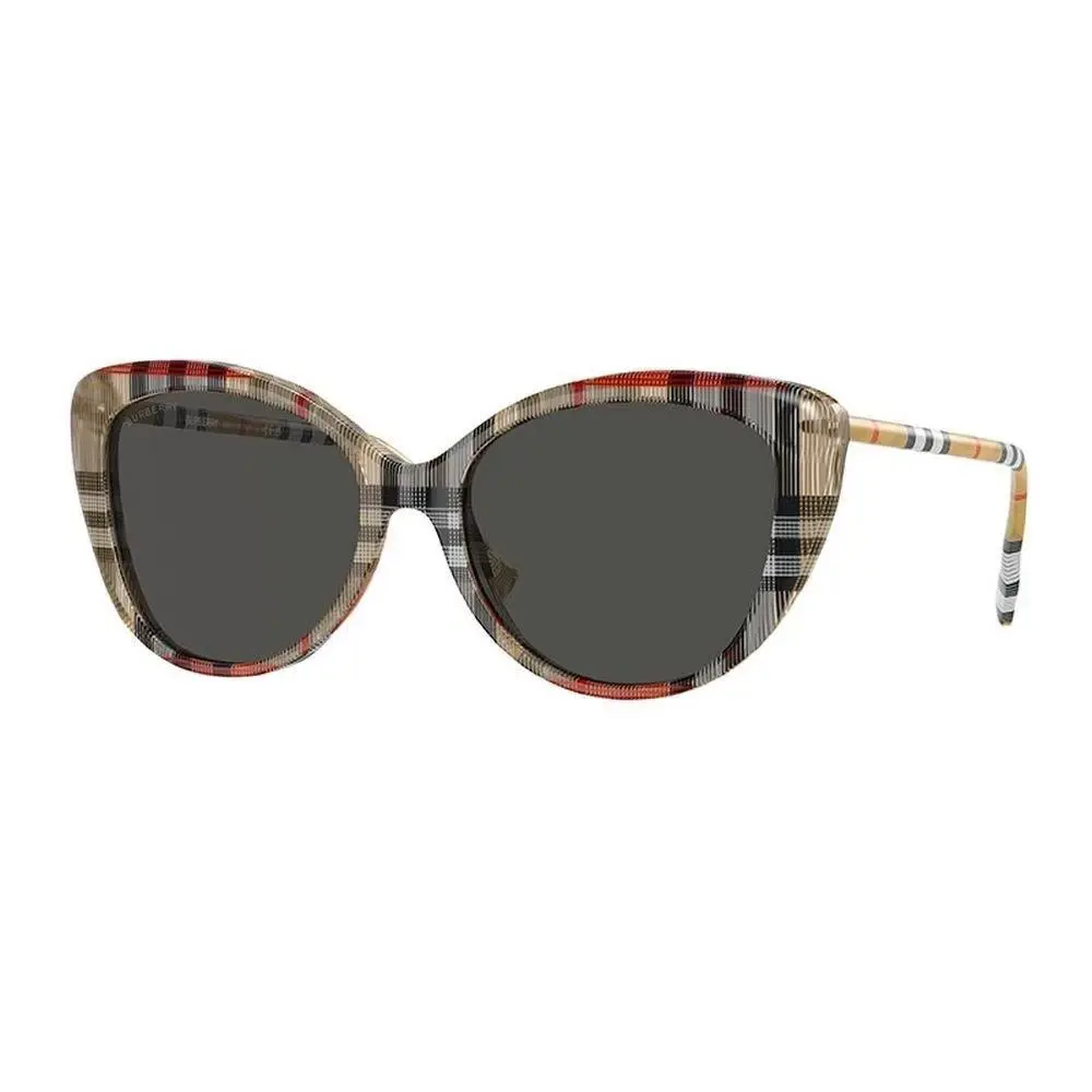 Burberry BE4407 408787 Vintage Check Grey Women`s 54 mm Sunglasses