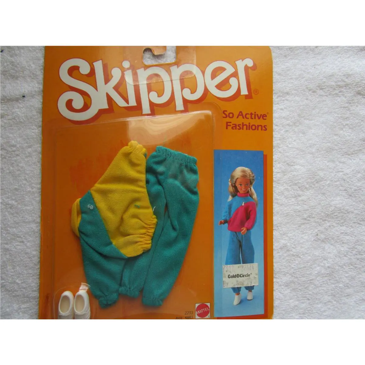 Barbie Skipper So Active Fashions Pak 1985 Outfits 2233 and 2236 Nip