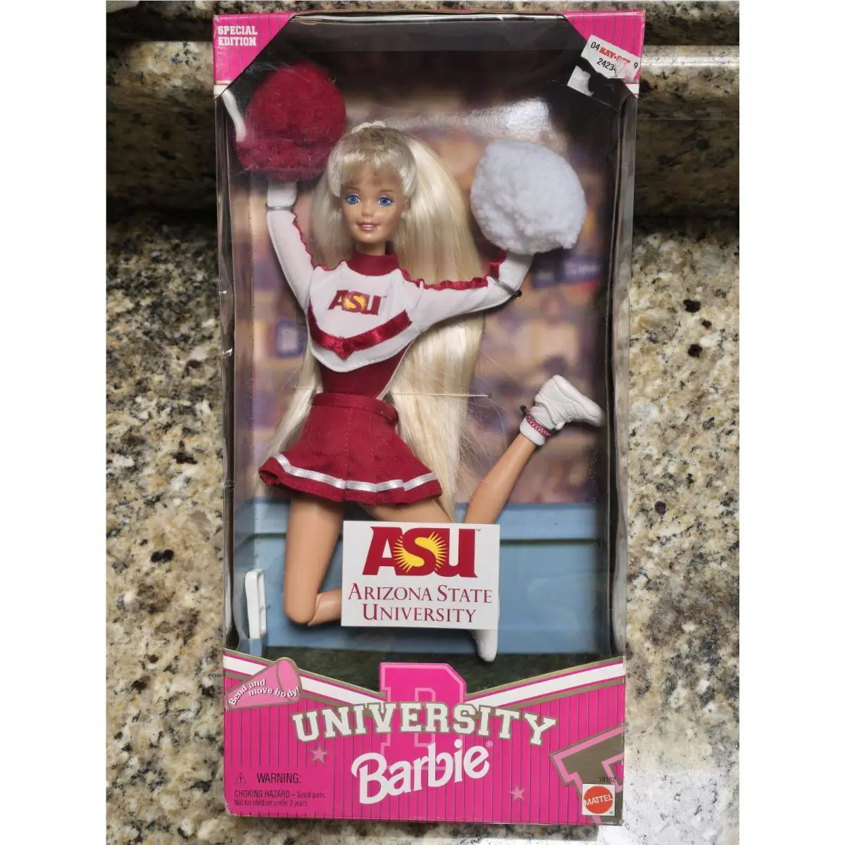 Asu Arizona State University Barbie Cheerleader Special Edition 1996