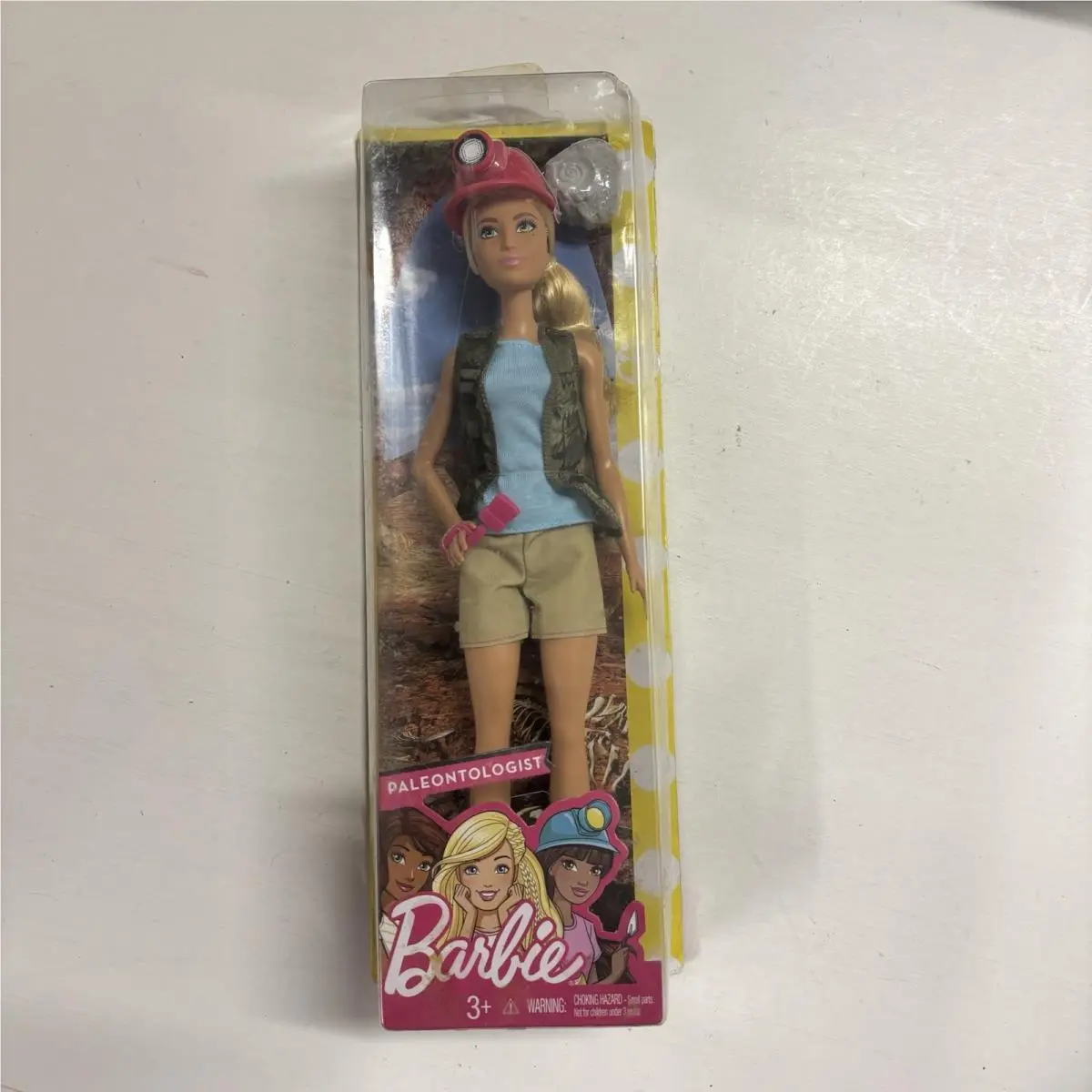 2017 Barbie Career You Can Be Doll Paleontologist FJB12 W/fossil Stone