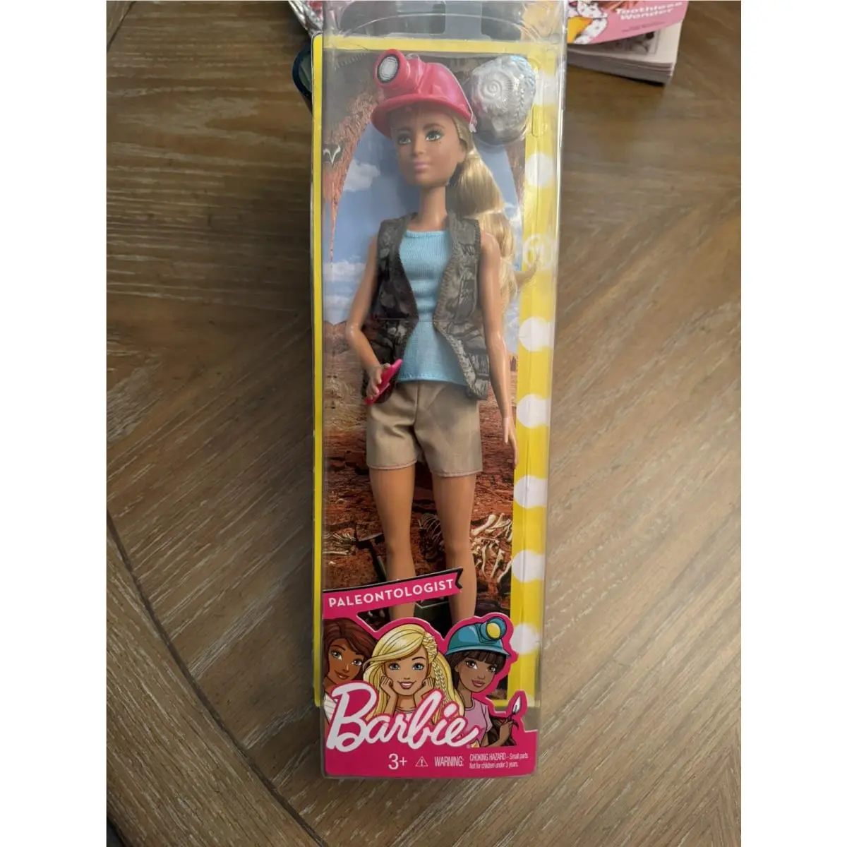 2017 Barbie Career You Can Be Doll Paleontologist FJB12 with Fossil Stone