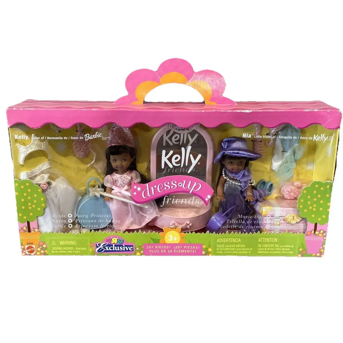 Kelly Nia Dress Up Friends 54245 Toys R Us 2000 Barbie Mattel African American