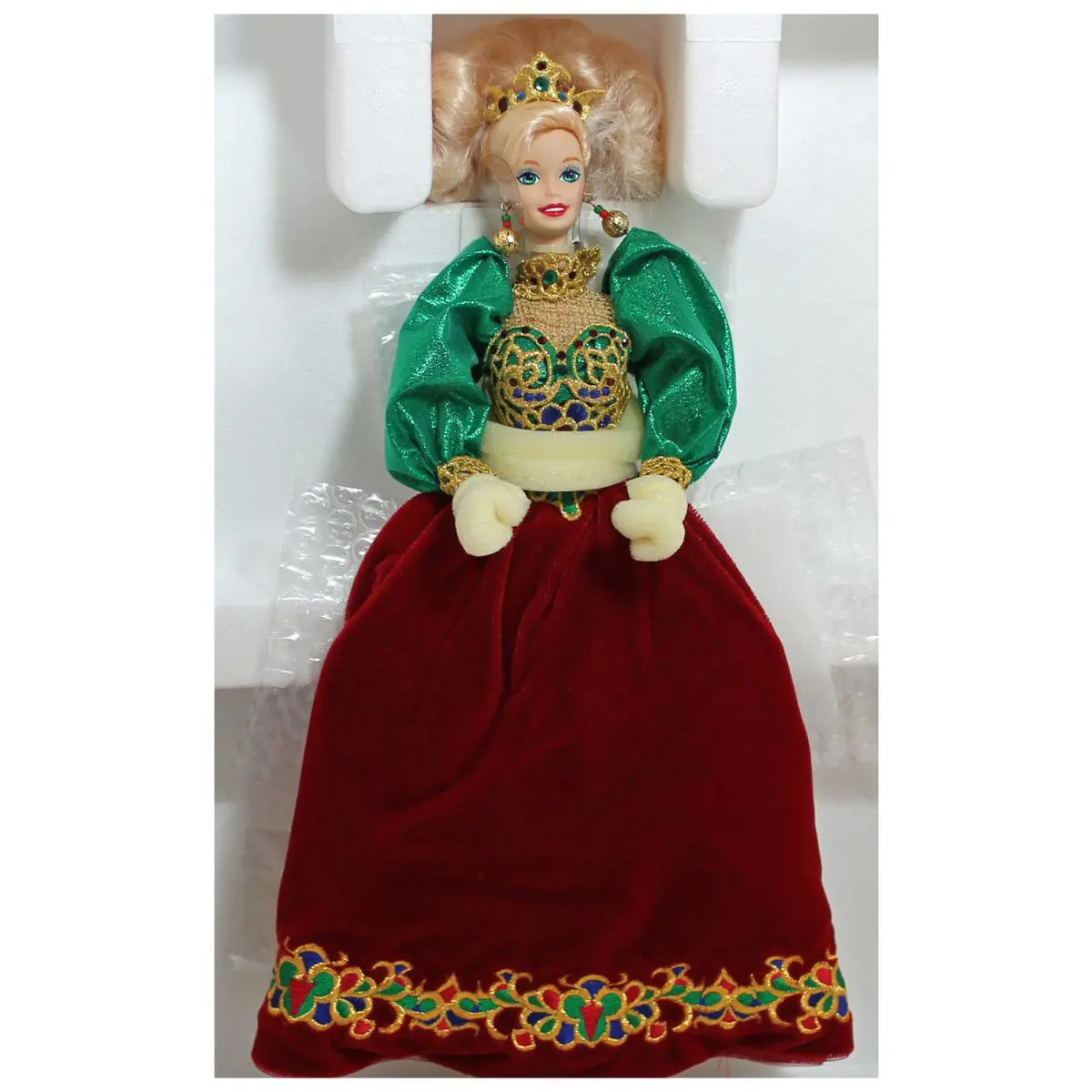 Barbie 14311 Mib 1995 Holiday Jewel Porcelain Doll