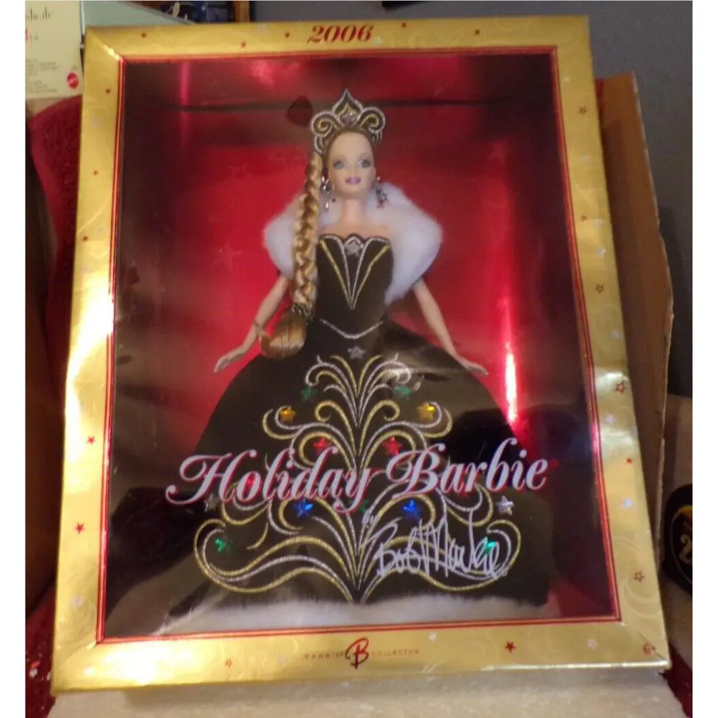 Look Mattel 2006 Bob Mackie Holiday Barbie Collector Doll