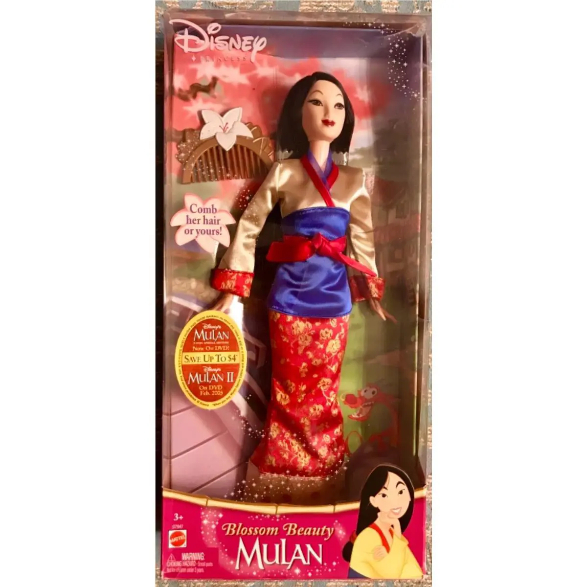 Barbie Disney: Mulan Blossom Beauty 2004 G7947 Nrfb
