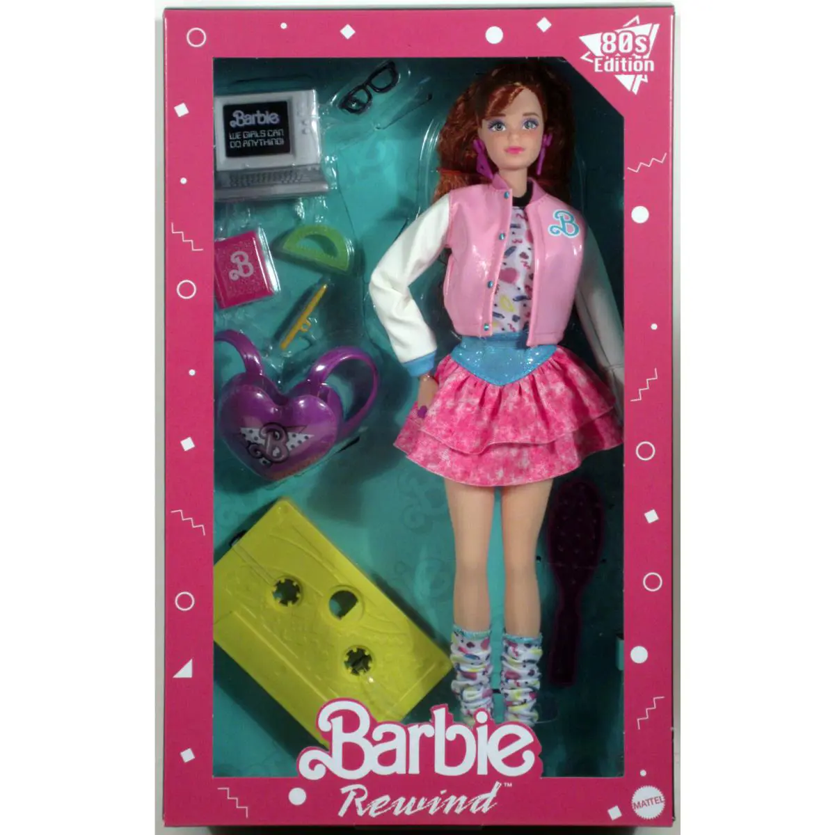 Barbie Rewind 80s Edition Retro Schoolin Around Red Hair Fashion Doll HBY13