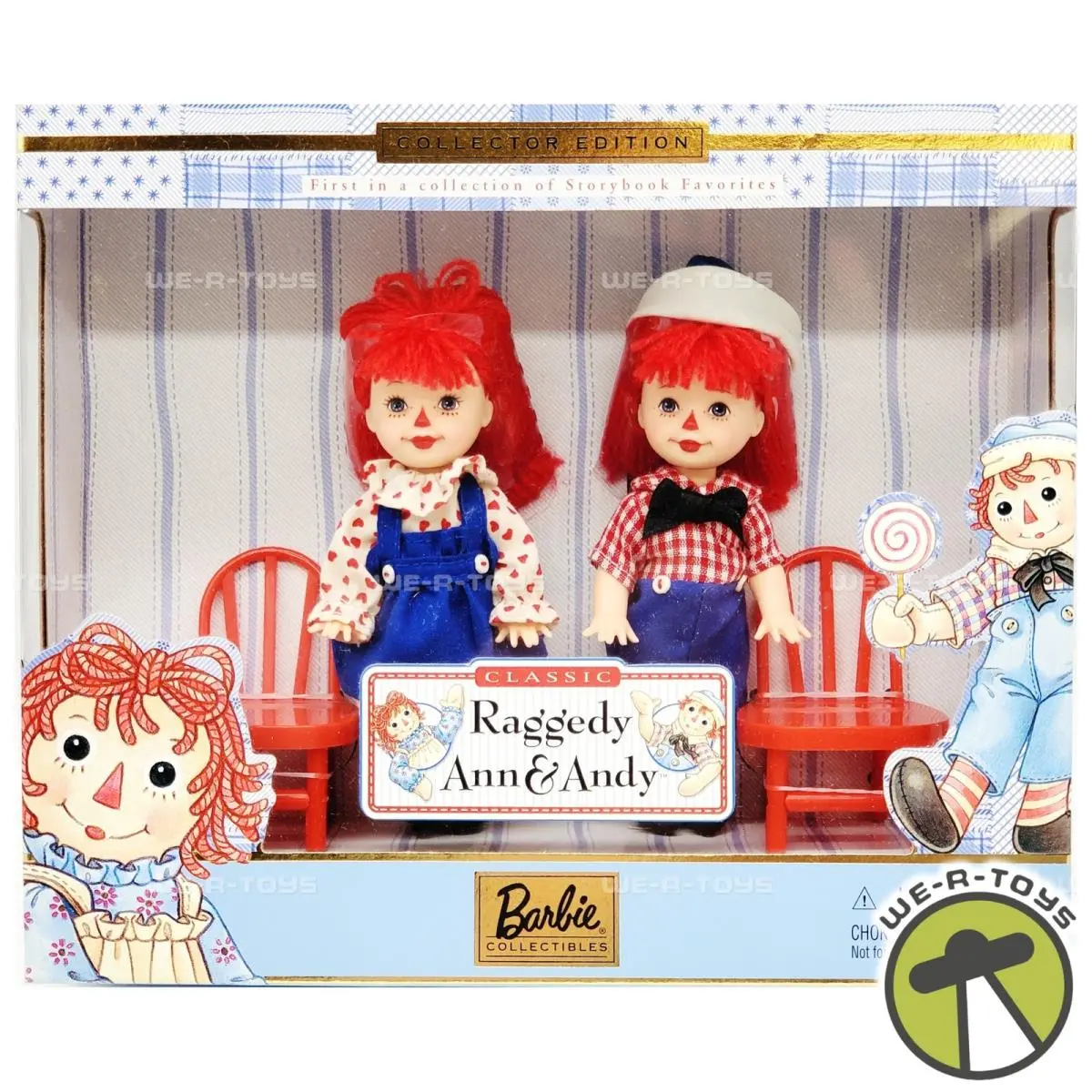 Barbie Raggedy Ann and Andy Kelly Tommy Storybook Collectibles 1st in a Series