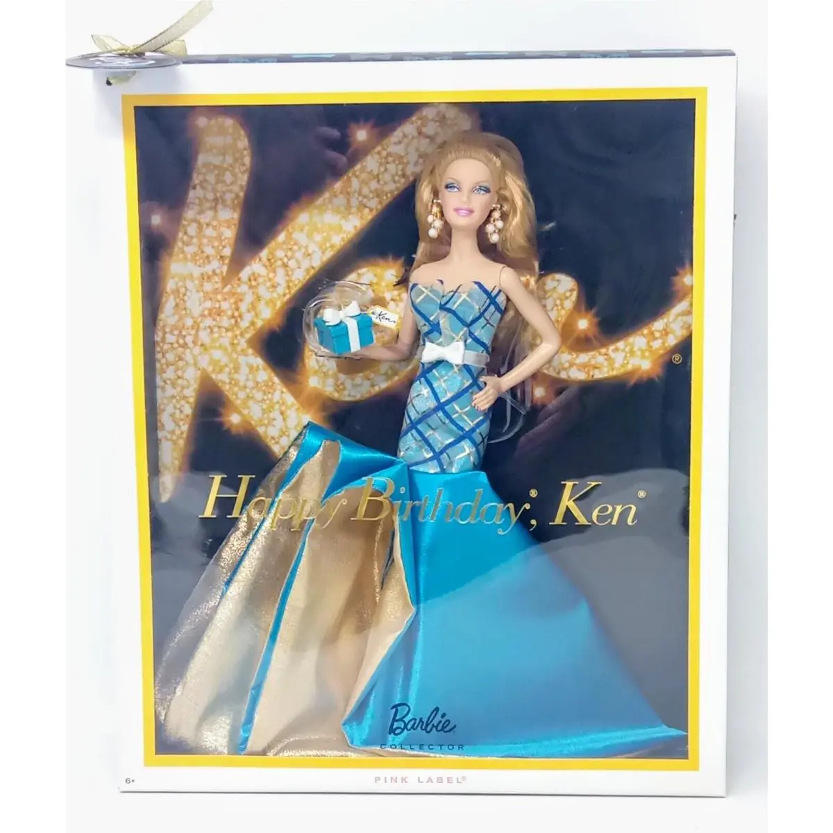 50th Anniversary Barbie Happy Birthday Ken Doll V0438 Nrfb Blonde 2010