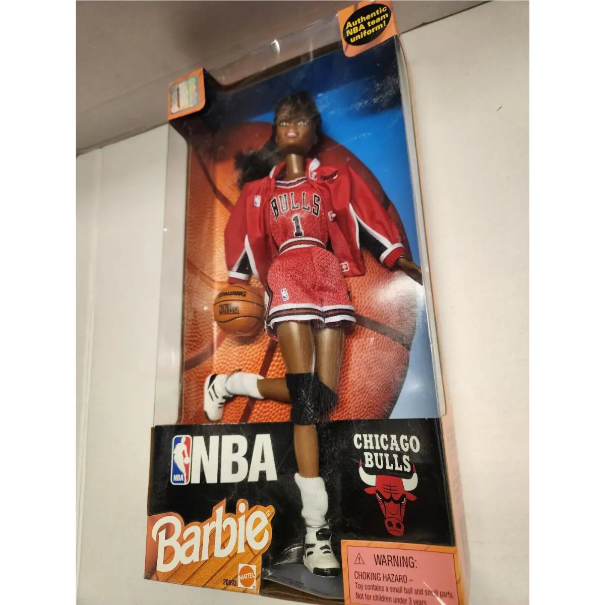 1998 Barbie African American Licensed Nba Chicago Bulls Mattel 20693 Nrfb