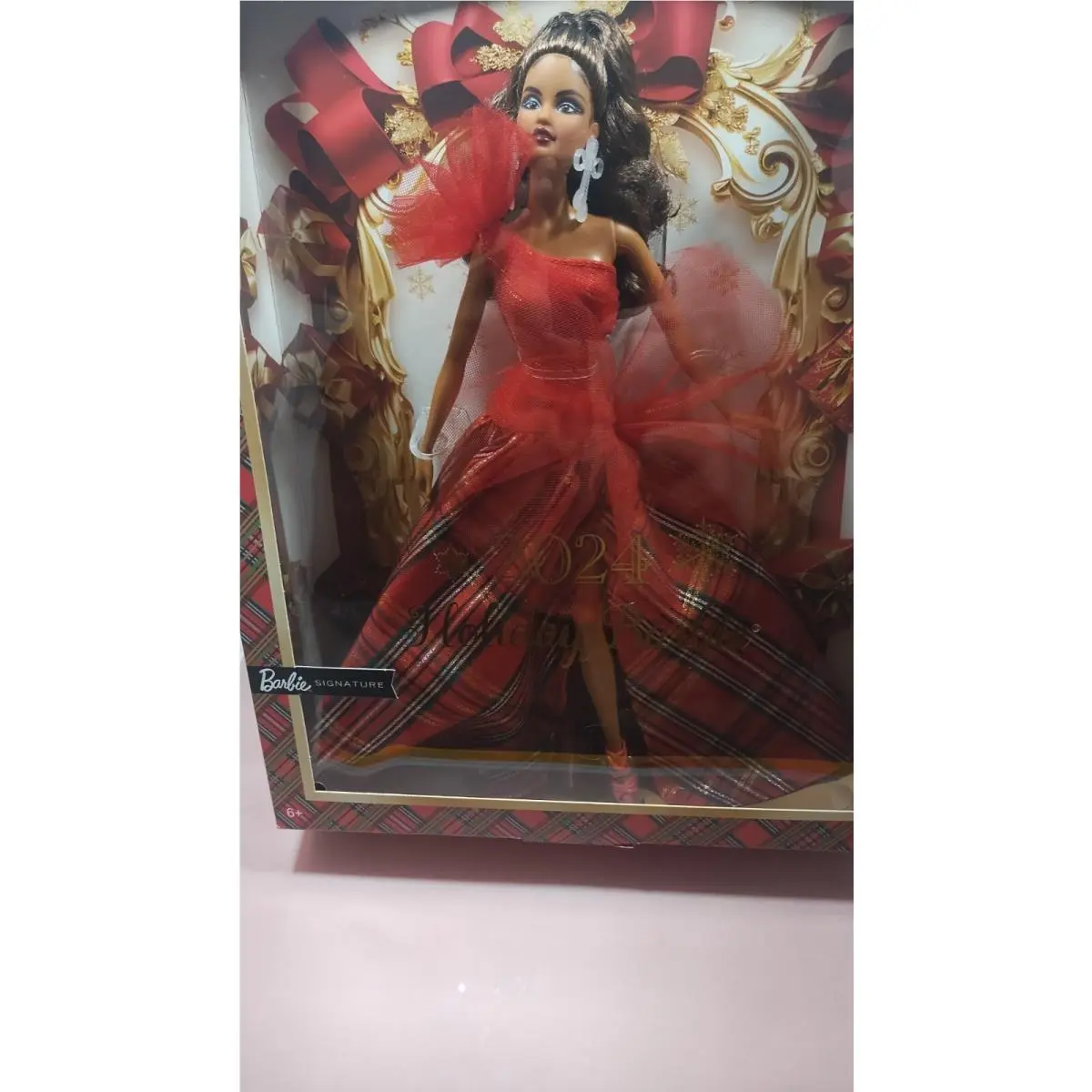 2024 Holiday Barbie Dolls Seasonal Collector Gift Barbie Signature Plaid Gown
