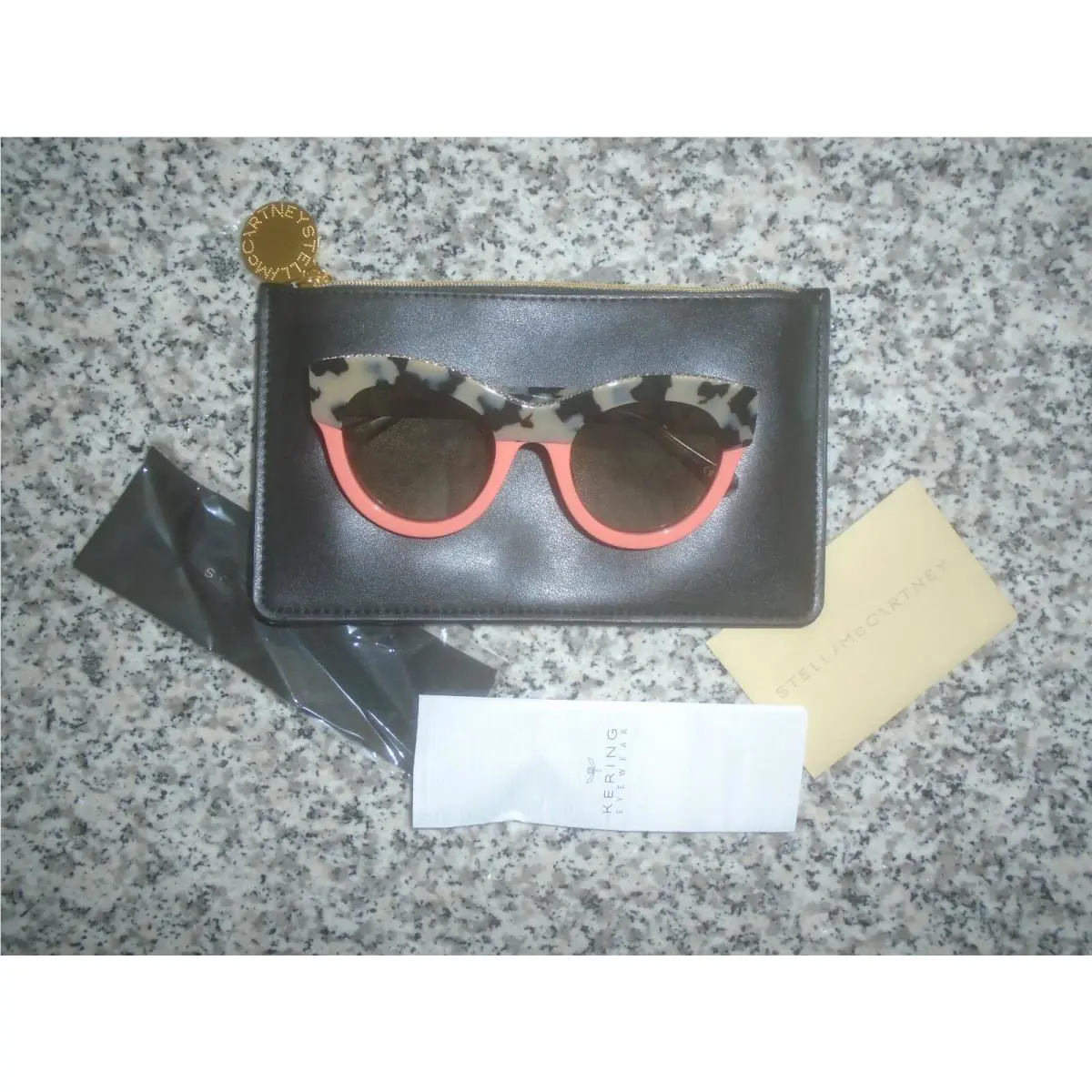 Stella Mccartney SC0018S 002 White/pink Havana Sunglasses