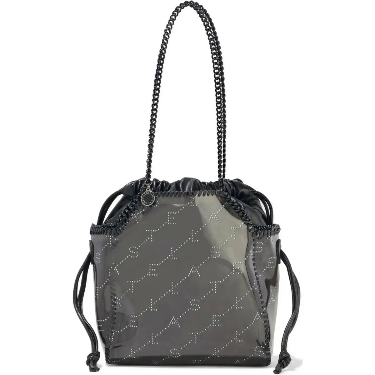 Stella Mccartney Falabella Monogram Logo Tote Sleek Eco-chic Bag Black