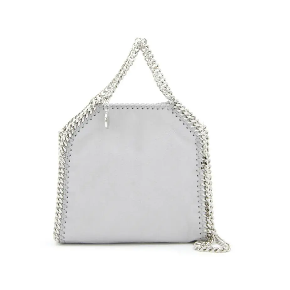 Stella Mccartney Falabella Grey Leather Women`s Shoulder Bag 391698WP0086 1906