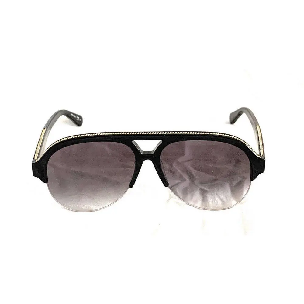 Stella Mccartney Black Sunglasses with Gold Detailing by Stella McCartney