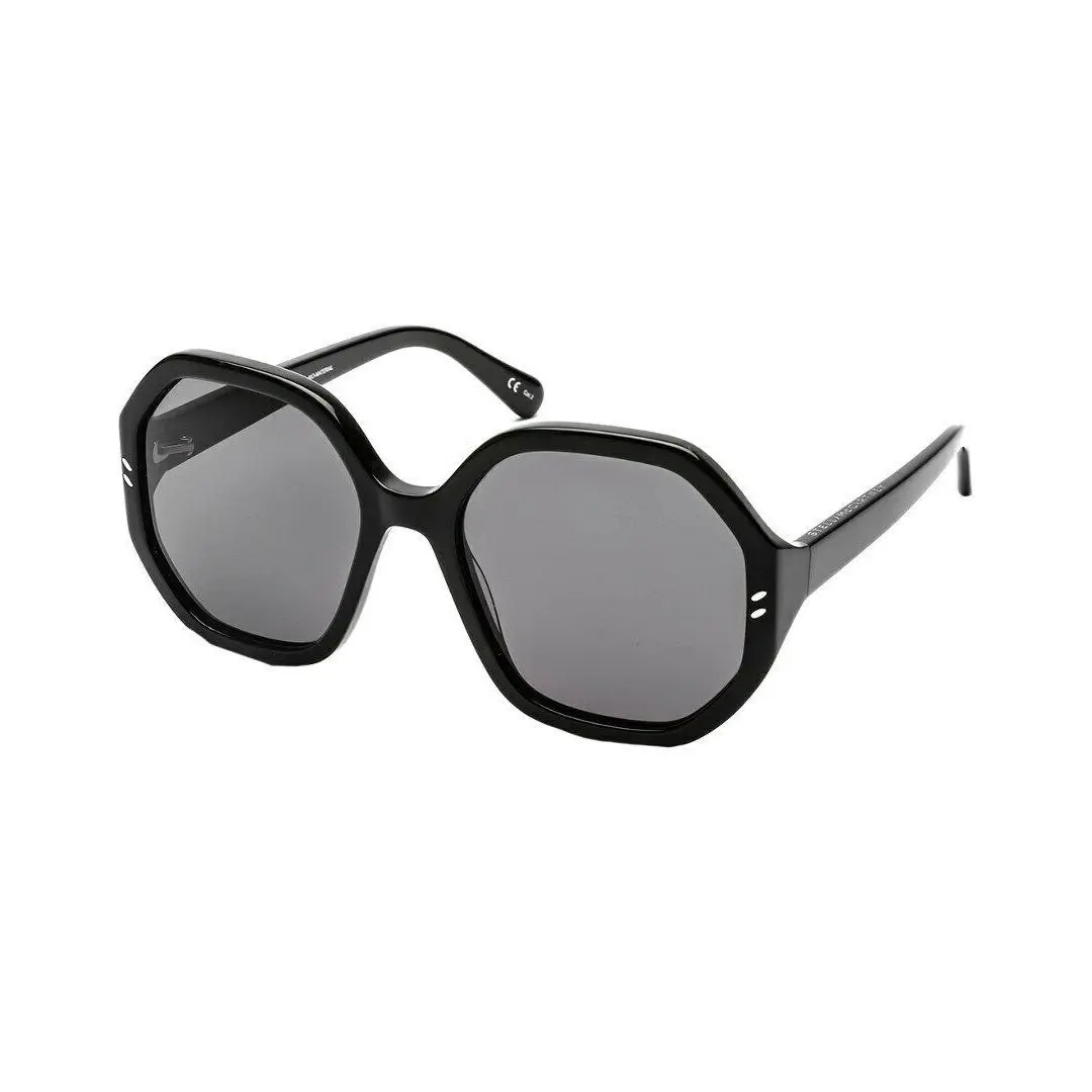 Stella Mccartney Black SC0117S Hexagonal 56-19-140 Sunglasses R2521
