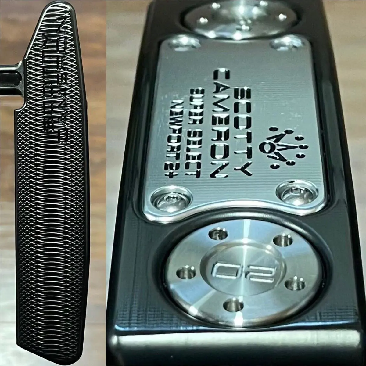 Scotty Cameron  - Super Select Newport 2 Plus - Xtreme Dark Finish - DLC - Black, Lie Angle: Black 0