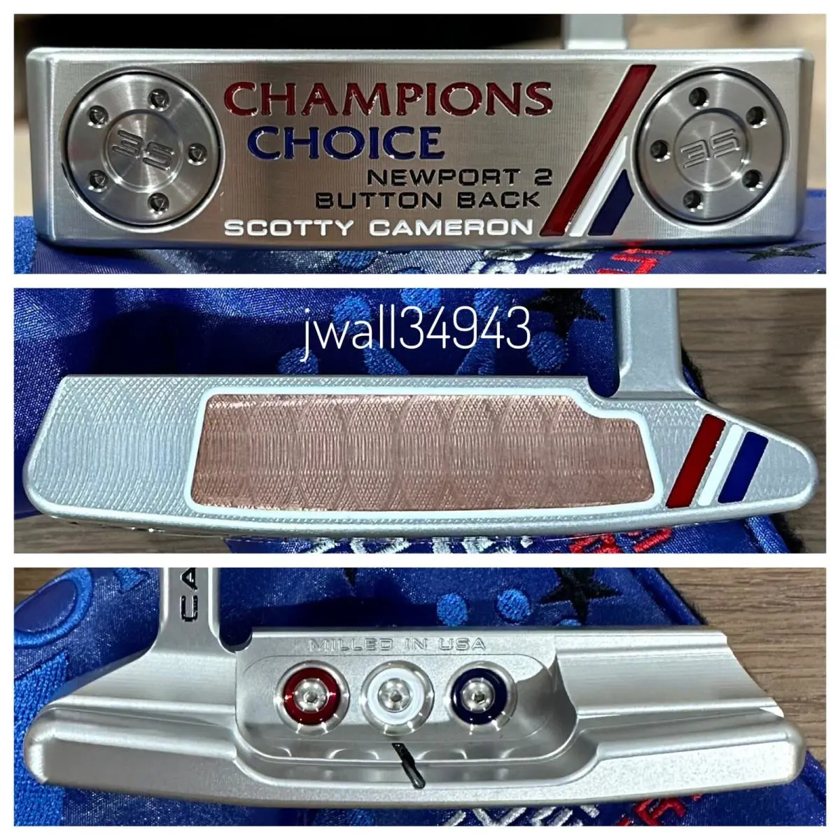 Scotty Cameron Champions Choice Newport 2 Button Back Golf Putter RH 35 Inches