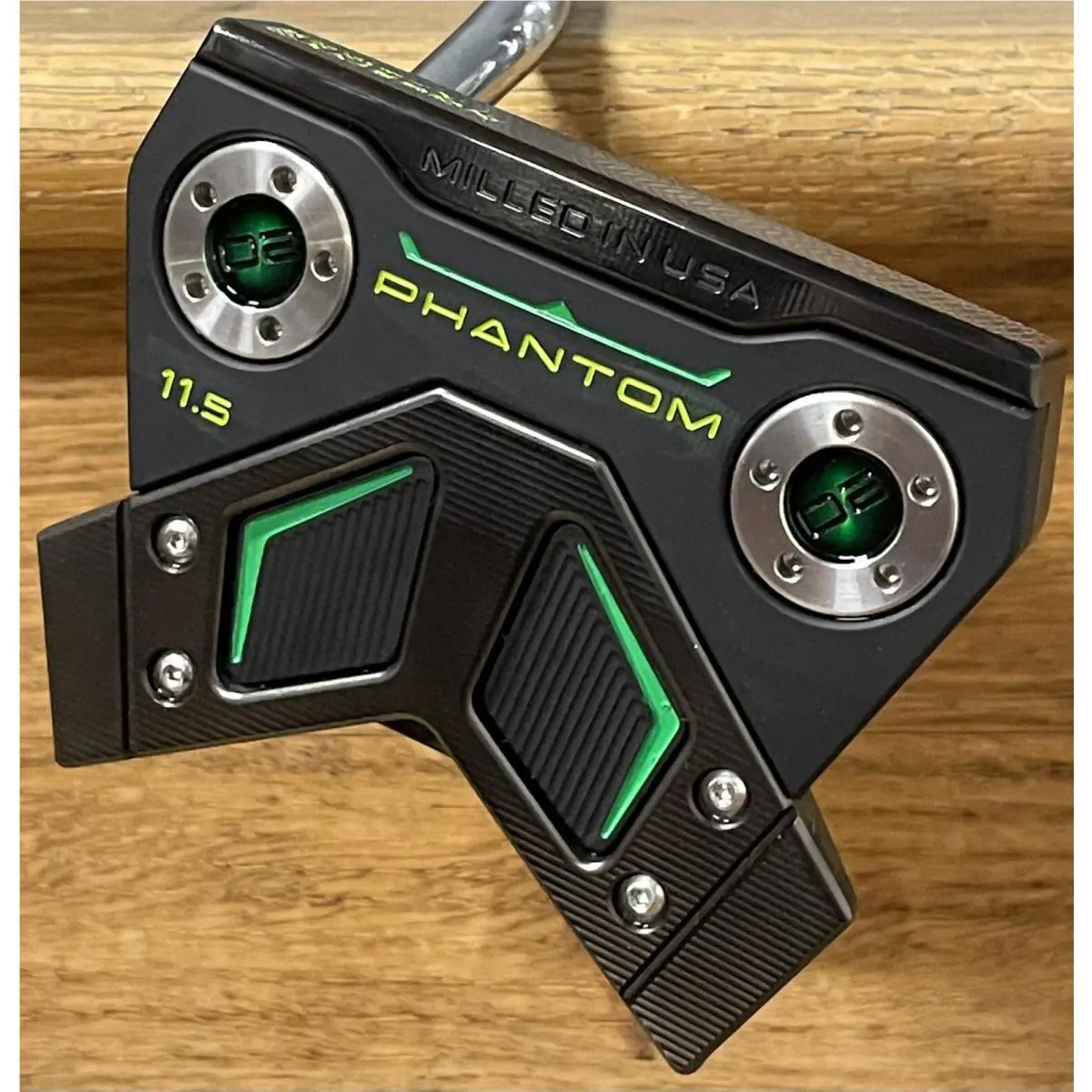Scotty Cameron  - Phantom 11.5 - 2025 - Xtreme Dark Finish - DLC - Green, Lie Angle: Black 0