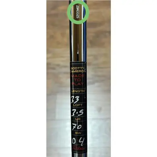 Scotty Cameron  - Phantom 11.5 - 2025 - Xtreme Dark Finish - DLC - Green, Lie Angle: Black 5