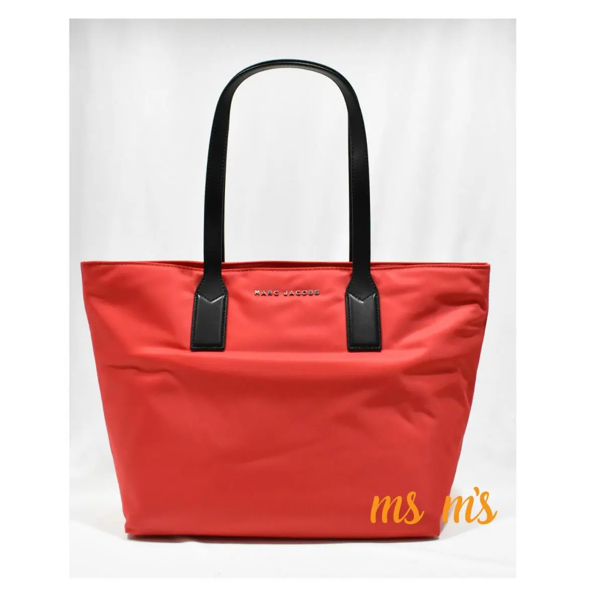 Marc Jacobs Large Poppy Red Nylon Wingman Tote Bag