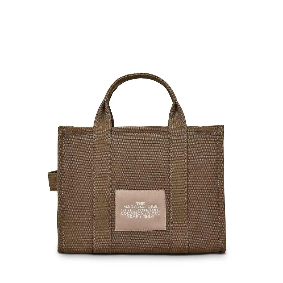 Slate Green - Marc Jacobs The Woven Medium Tote Bag - Lining: Beige, Exterior: Green