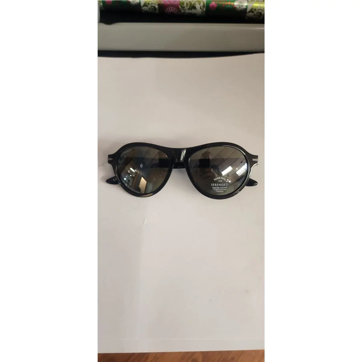Danby Sunglasses Shiny Black Glass Polarzied 555nm Made In Italy by Serengeti