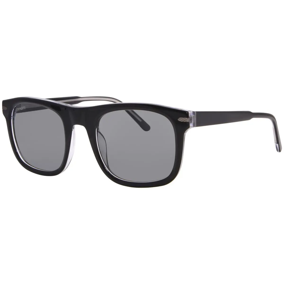 Charlton SS576003 Sunglasses Men`s Black Crystal/polarized Smoke 52mm by Serengeti