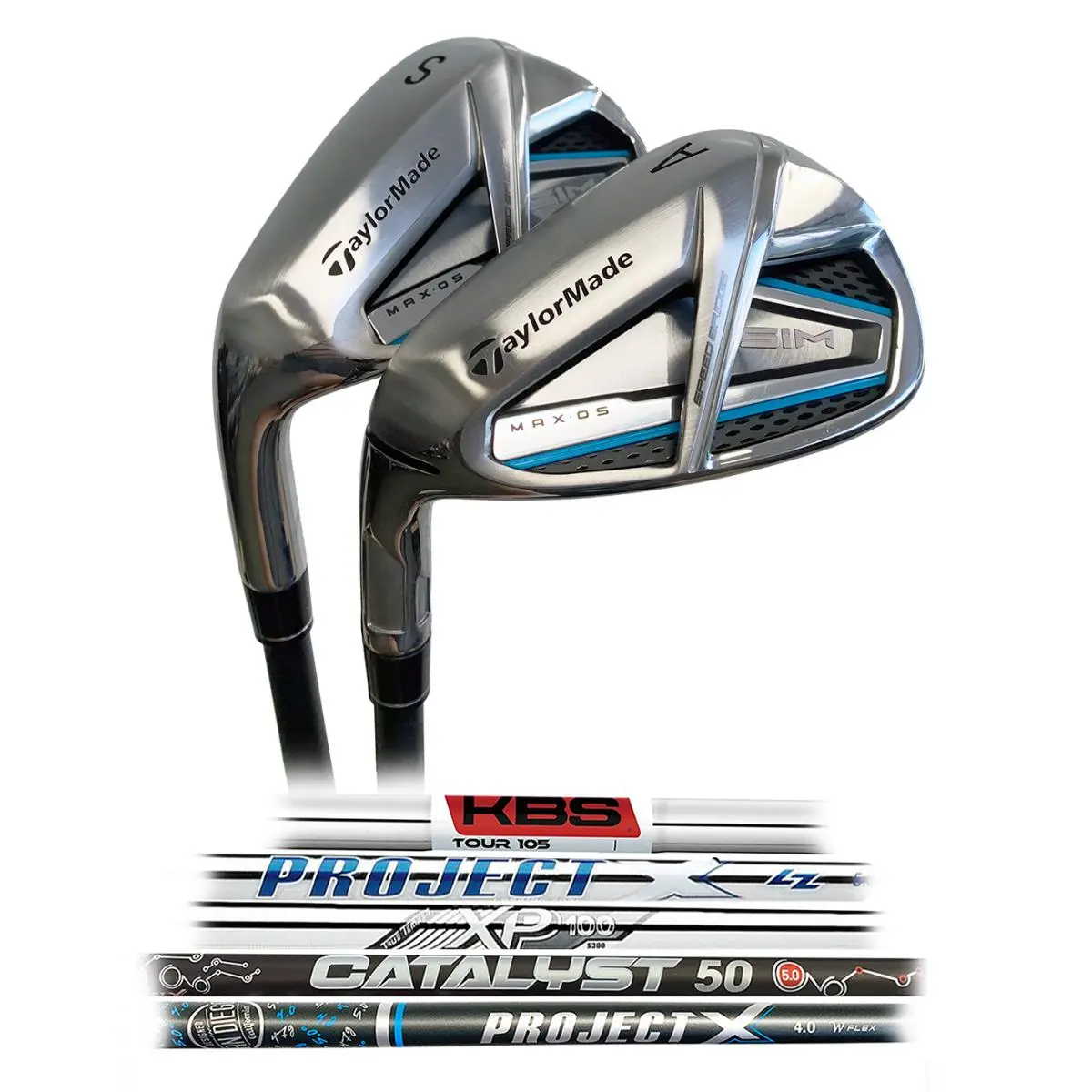 Left Handed Taylormade Sim Max OS Approach and Sand Wedges