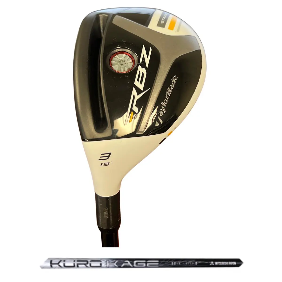 Left Handed Taylormade Rbz Stage 2 3-19 Hybrid Kurokage 80 Stiff Flex Shaft