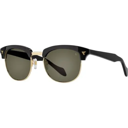 AO  Sirmont Tint Polarized or Frame Only Sunglasses Black Gold Green Polarized 51/21/145 by American Optical