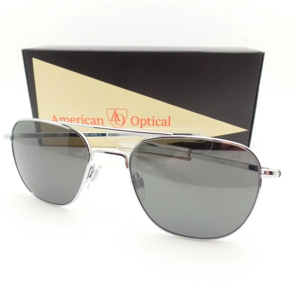 Original Pilot AO  Pilot Silver Grey Lens Options Sunglasses by American Optical