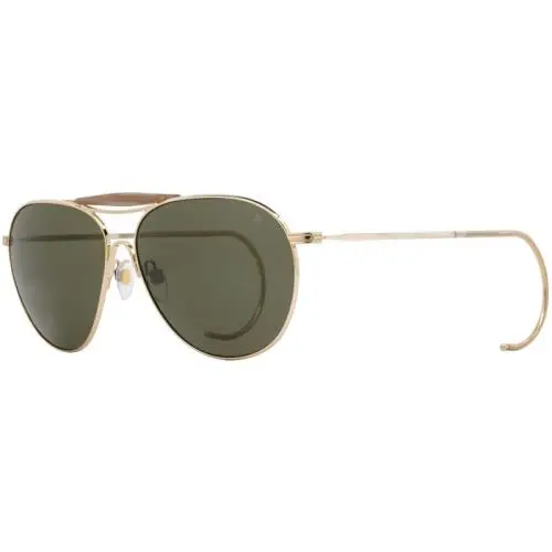 AO  Hazemaster Gold Pewter Frame Cable Sunglasses Gold True Tone Green Polarized by American Optical