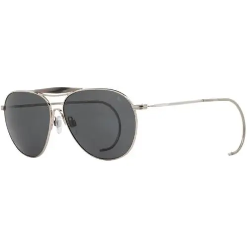 AO  Hazemaster Gold Pewter Frame Cable Sunglasses Pewter True Color Grey Polarized by American Optical