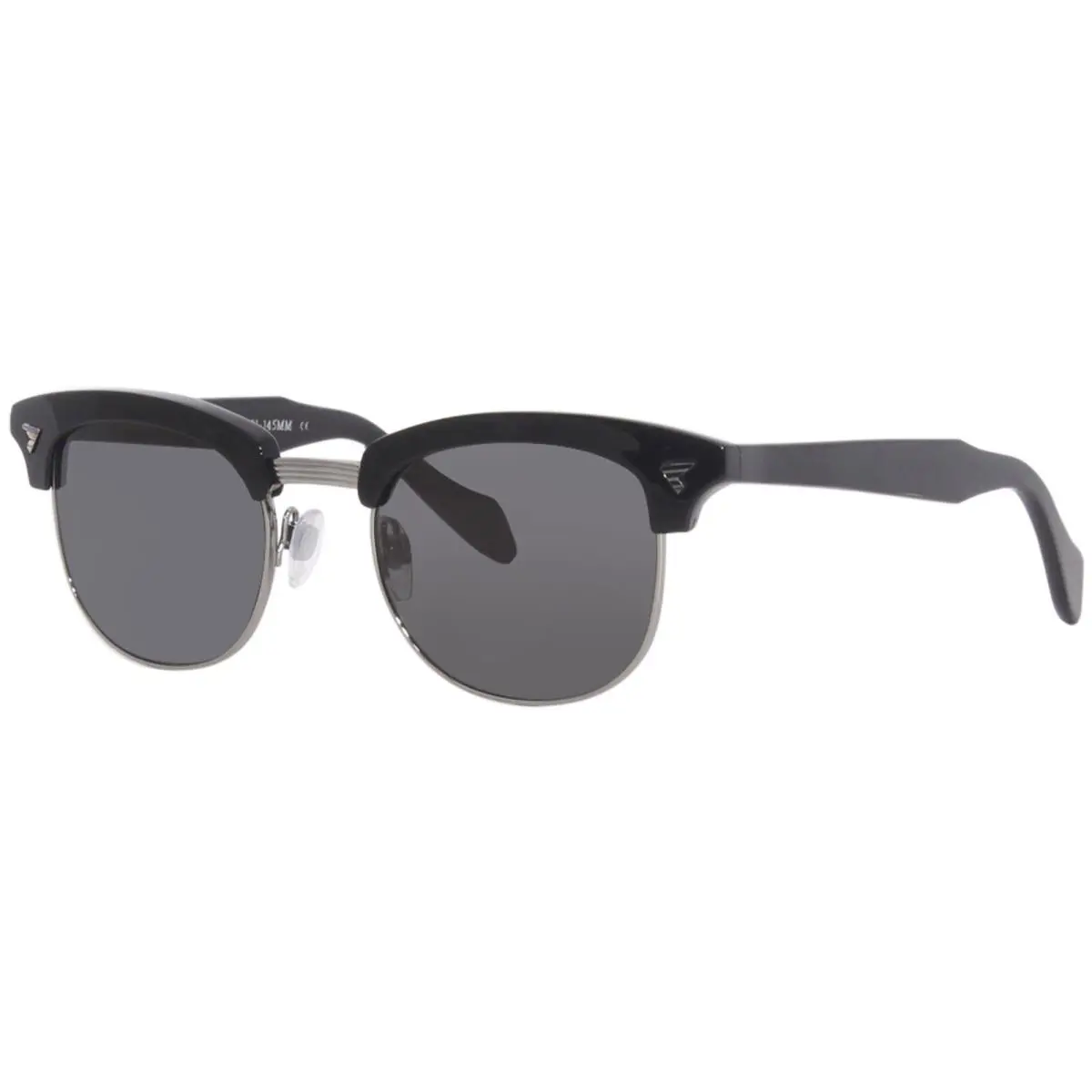 American Optical Sirmont C1 Sunglasses Black Gunmetal/grey Round Shape 51mm