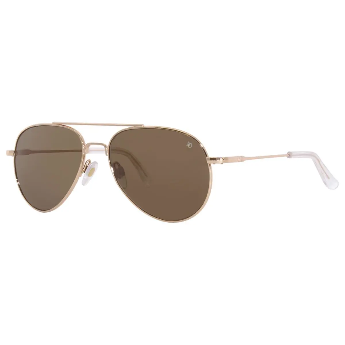American Optical General 5BNN Sunglasses Rose Gold/brown Pilot 55mm