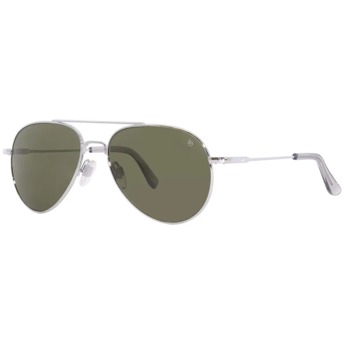 General 2GNN Sunglasses Silver/green Lenses Pilot 55mm by American Optical