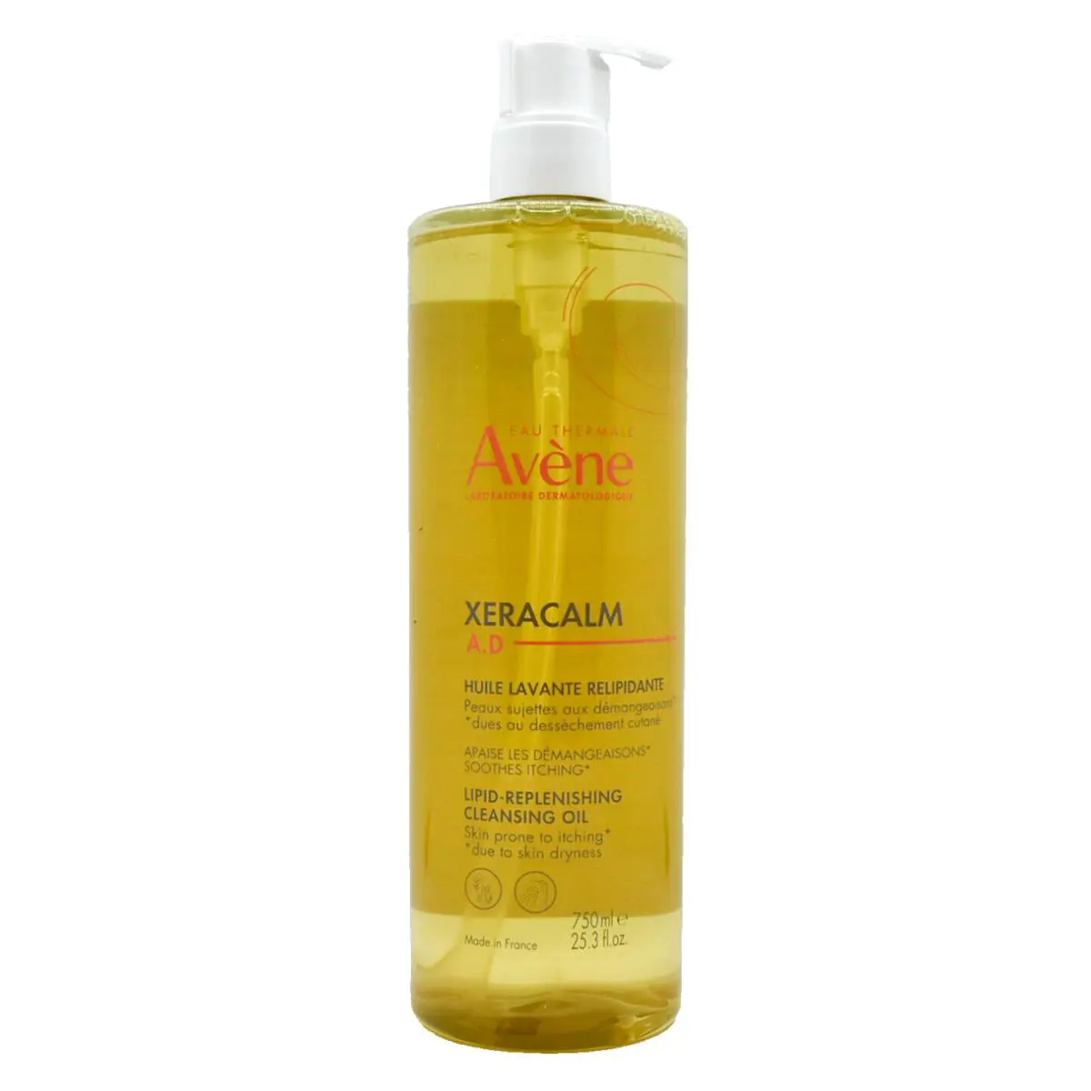 Avene AD Lipid-replenishing Cleansing Oil Pro Size 25.3 fl oz/750ml Exp 2026 by Avène