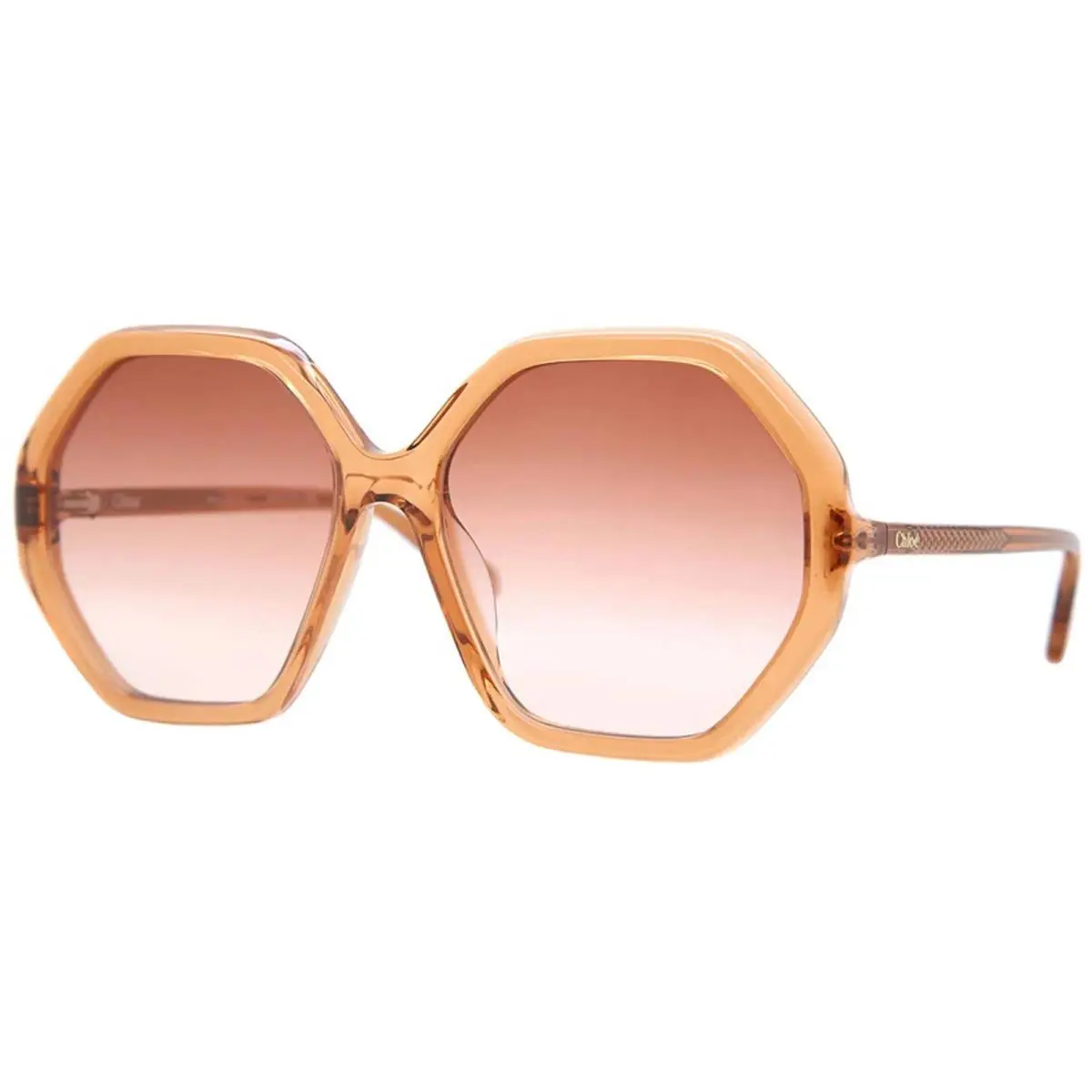 Chloe Women`s Sunglasses Orange Lens Acetate Square Frame CH0008SA-30009905001