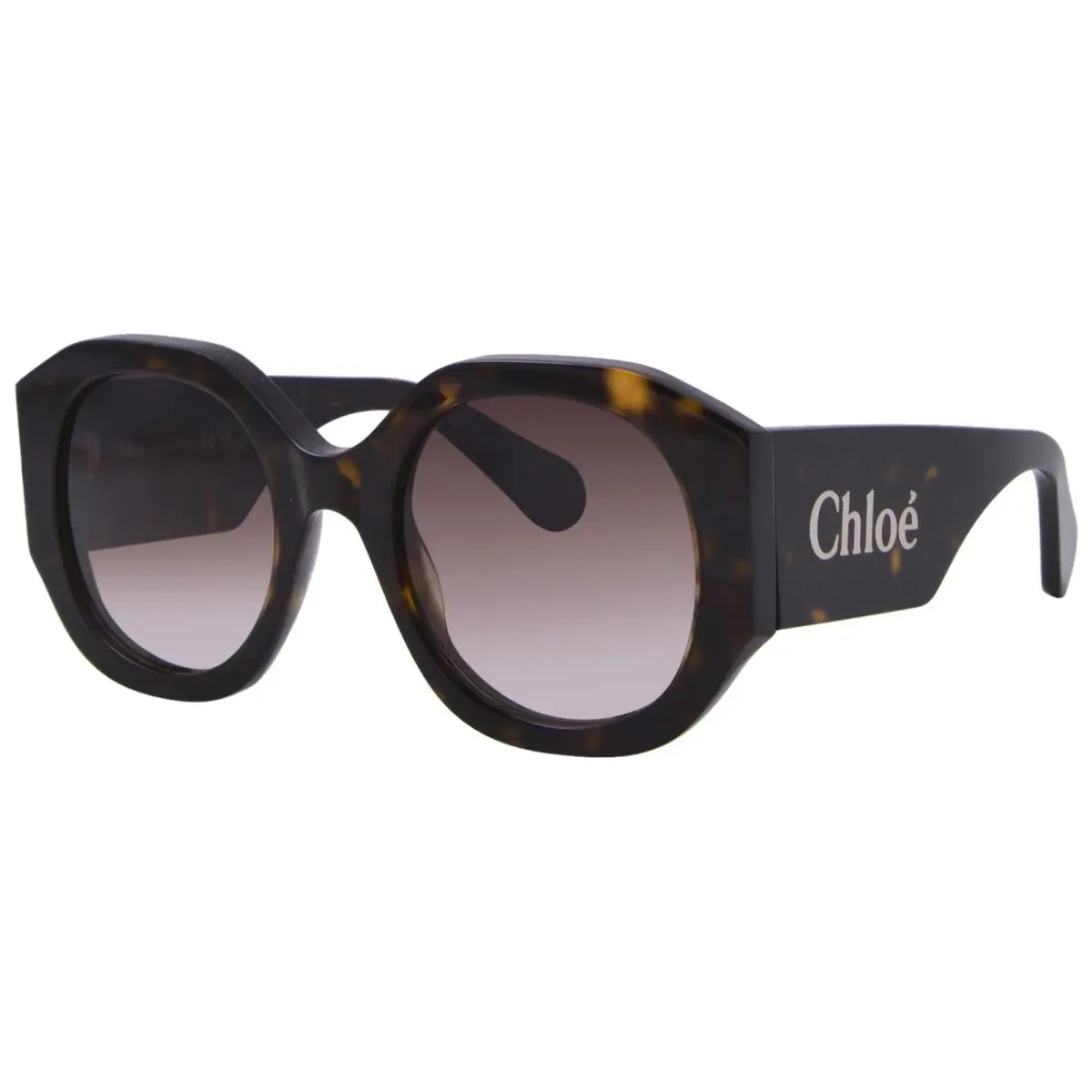 Chloe CH0234S 002 Sunglasses Women`s Havana/brown Round Shape 53mm