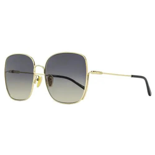 Chloe Square Sunglasses CH0170SA 001 Gold/black 61mm by Chloé