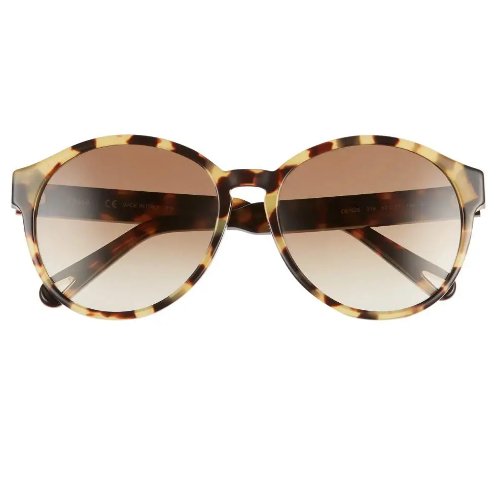 Chloe Womens Willow 57mm Havana Round Sunglasses R1015 by Chloé