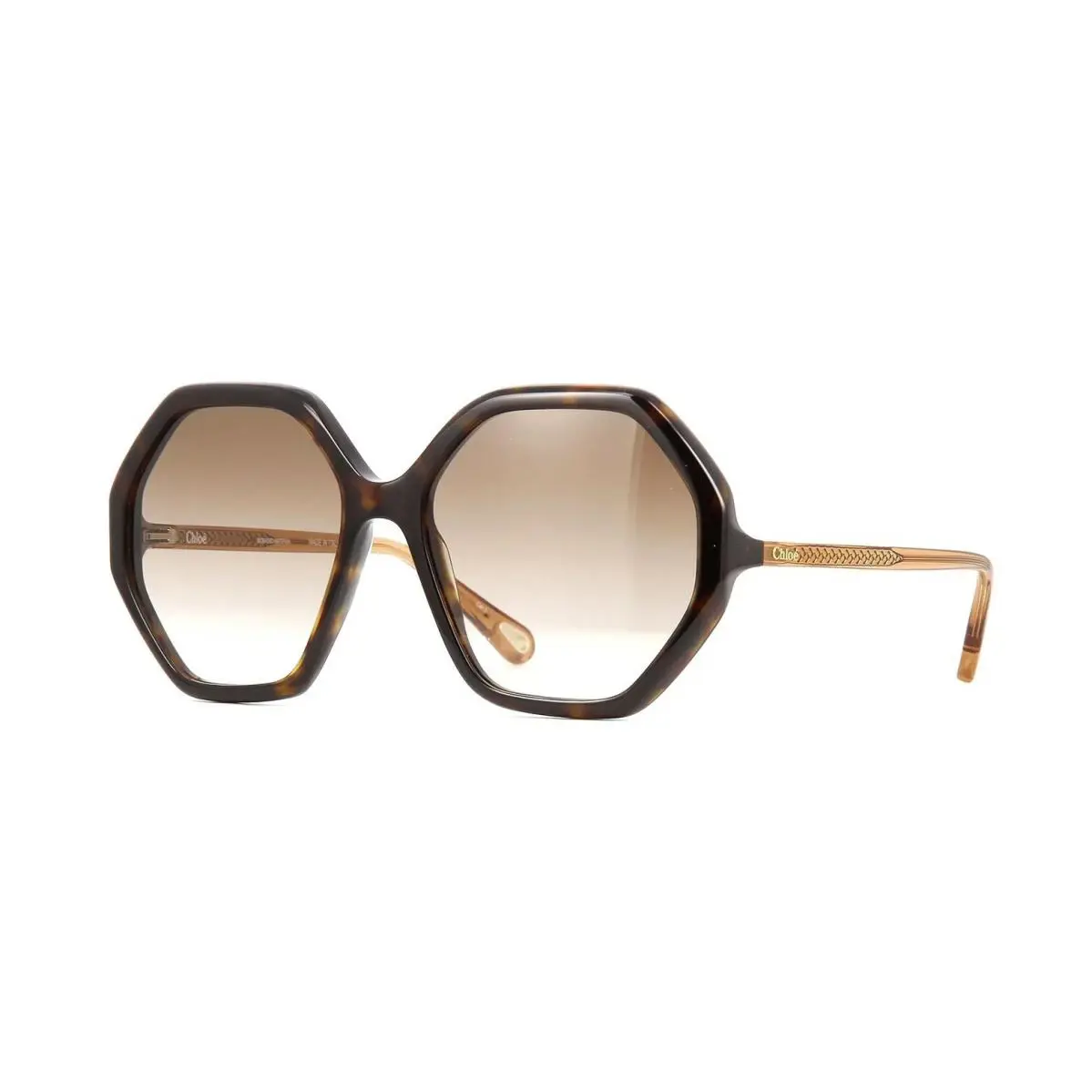 Chloé Esther CH0008S Havana/brown Shaded 004 Sunglasses